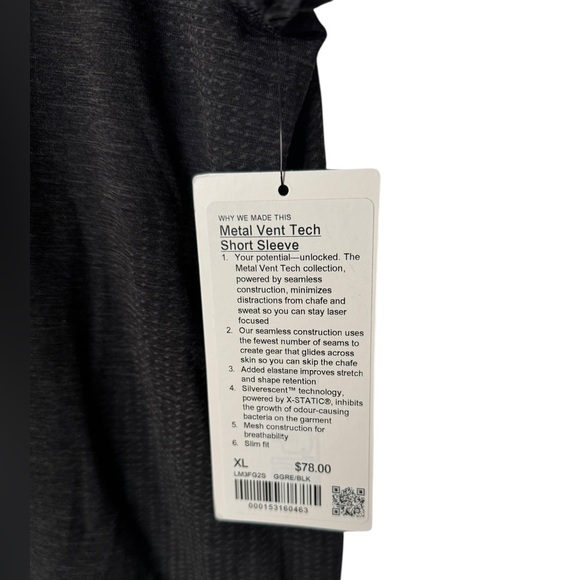 LULULEMON Metal Vent Tech Short-Sleeve Shirt XL - Picture 4 of 7